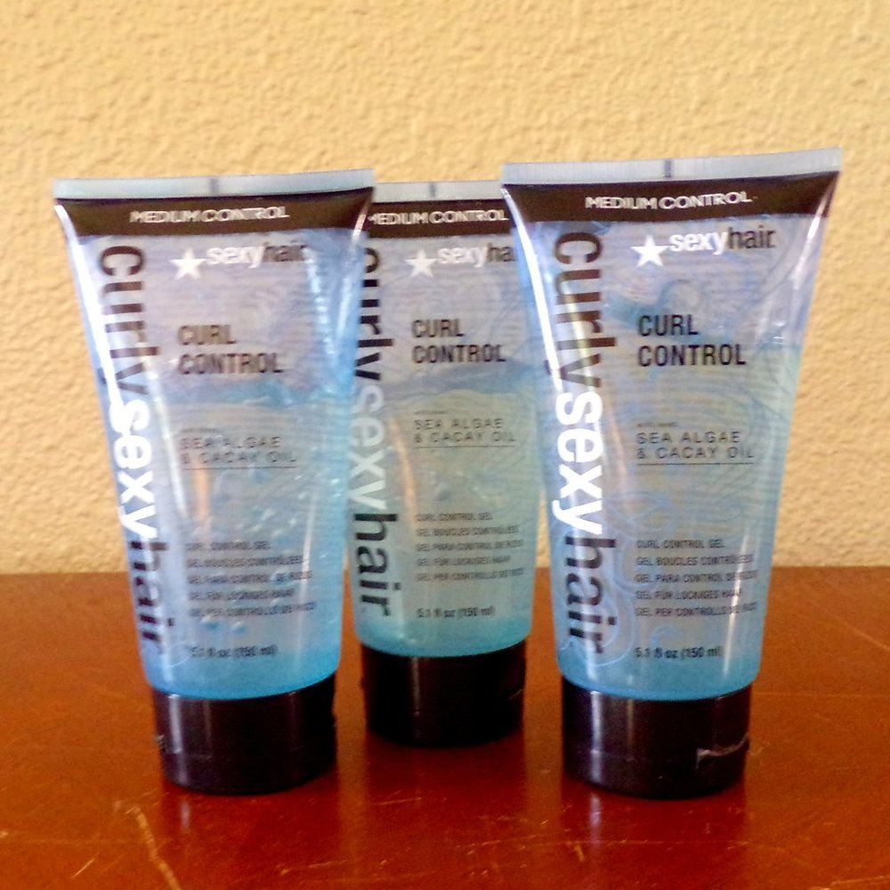 Set of 3 Curly Sexy Hair Curl Control Gel Medium Control